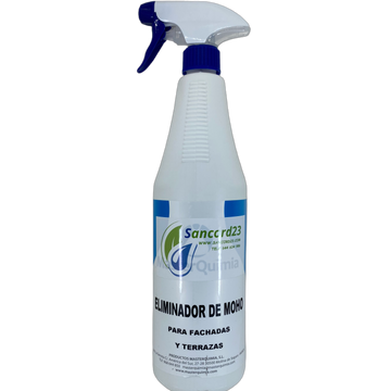 Eliminador de Moho y Verdín Profesional. 1 L. Pulverizador -