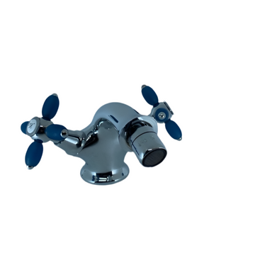 Grifo de Bidé Modelo Charleston en Color Azul Azafata – Diseño Elegante y Retro para Baños Modernos