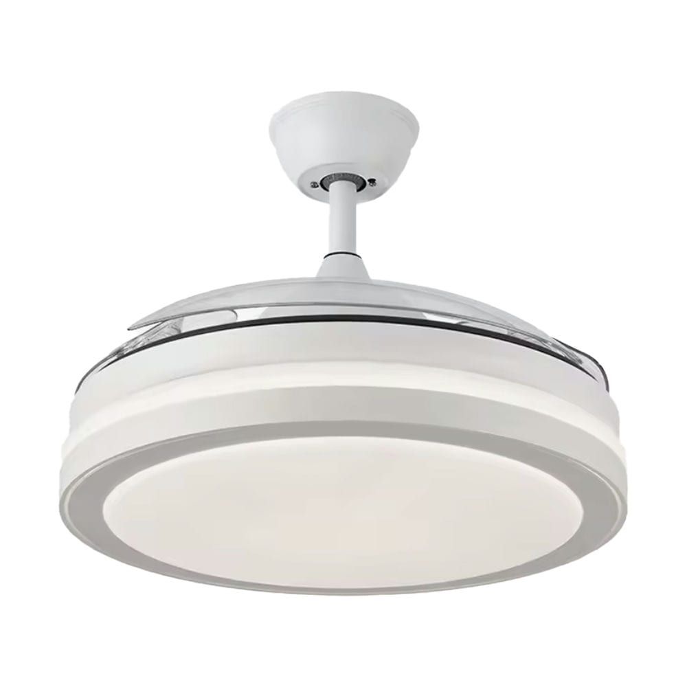 Ventilador de Techo DC  / 60W / Luz LED /4 Aspas Retráctil