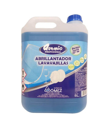 Abrillantador Lavavajillas Profesional Hostelería 5L - Asemio | Secado Rápido y Brillo Total, Apto para Durezas de hasta 50°FH