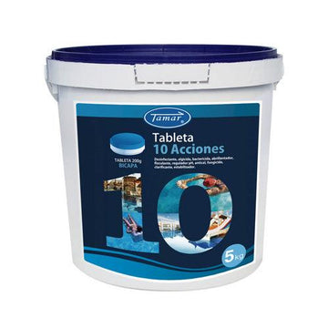 Cloro 10 Acciones Bicapaca TAMAR para Piscinas – Mantenimiento Completo ( Envase 5 kg)