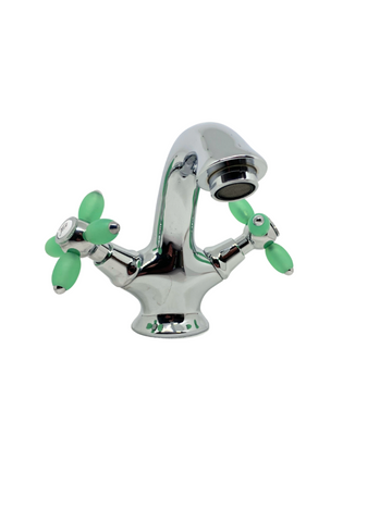 Grifo de Lavabo en cromo - Elegante y Funcional para Baños Modernos / Mod. Charlestón azafata.
