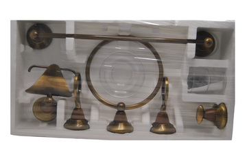 Conjunto accesorios baño BRONCE