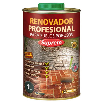 Renovador Profesional Monestir – Recuperador de Brillo para Suelos Porosos | Barro, Gres Rústico y Piedra Natural – Acabado Satinado 1L
