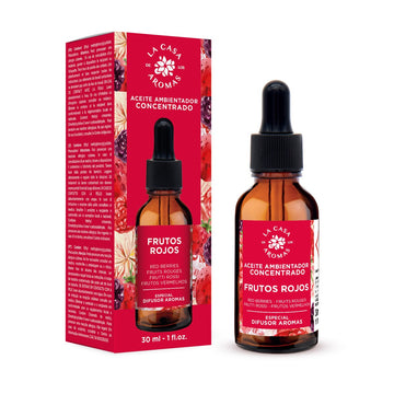 Aceite Aromático Concentrado Hidrosoluble Frutos Rojos – Aroma para Difusores 30 ml