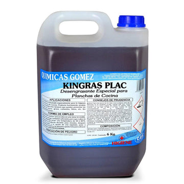 Desengrasante Industrial Kingras Plac, Eliminación de Grasa y Suciedad Difícil, Uso Profesional y Doméstico.