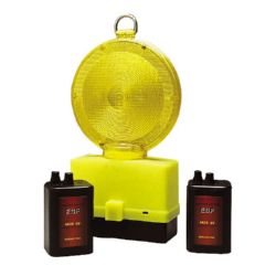 Baliza Intermitente LED Naranja + 2 Baterías