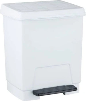 Cubo de Basura de Pedal blanco Eco 21L / Pedalbin / – Diseño Ecológico y Práctico para Baño / Cocina