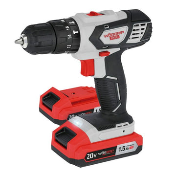 Taladro Percutor Worgrip 20V - 2 Baterías 1.5Ah y Cargador Rápido.