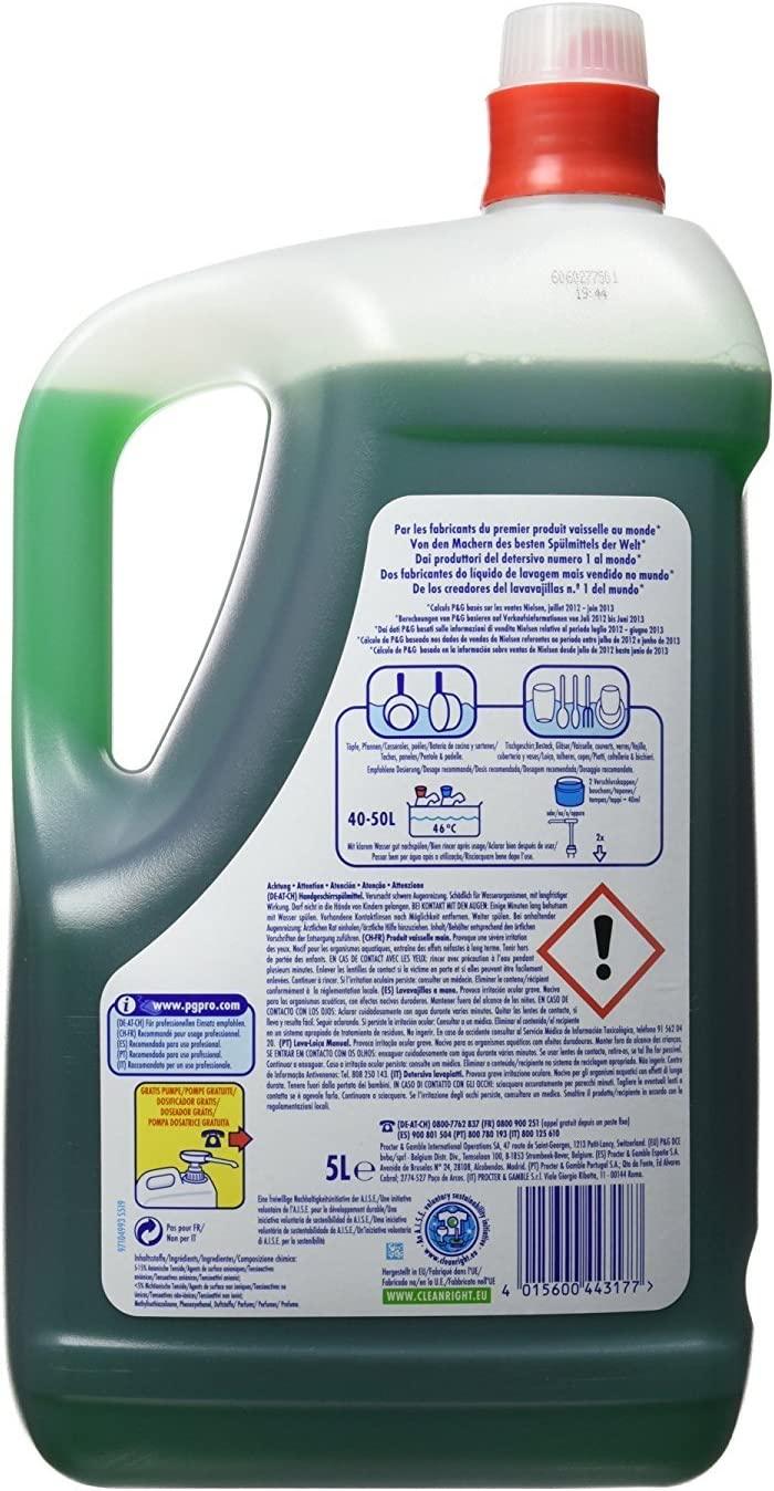 Fairy Profesional 5L | Detergente Manual Líquido Concentrado.