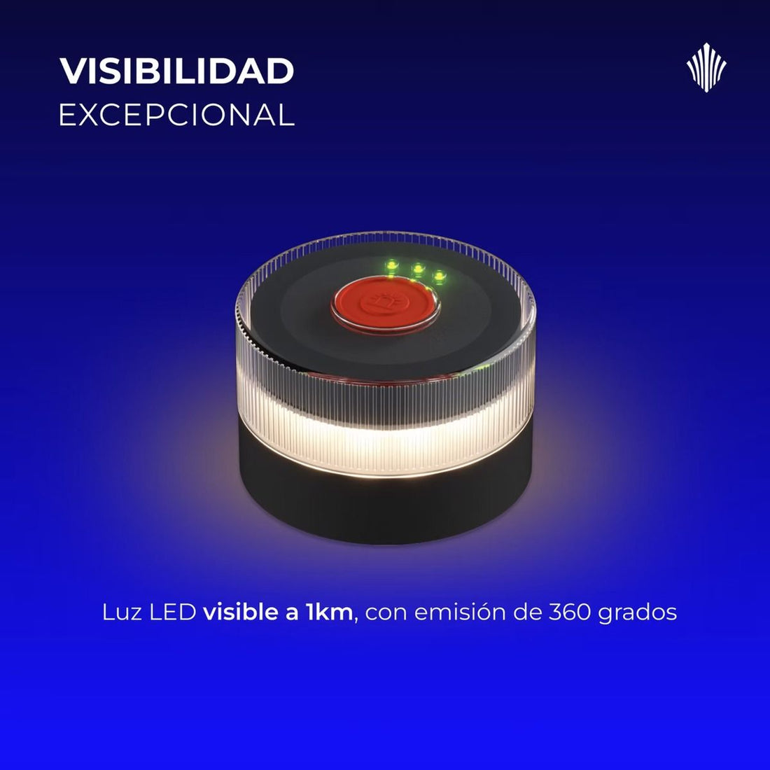 Baliza V16 Geolocalizable DGT 3.0 Helios+ – Homologada LCOE, Conectividad hasta 2038