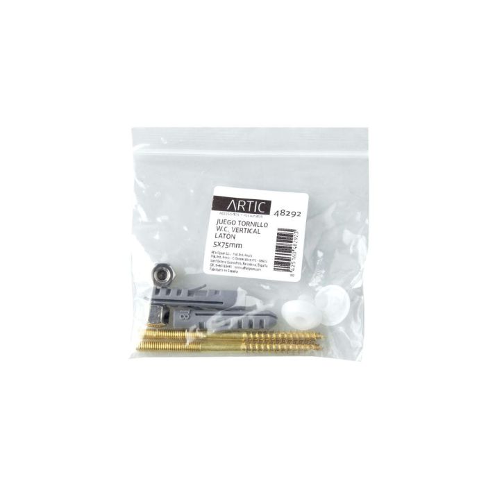 Tornillo Vertical para sujjecion de W.C LATÓN 5x75MM