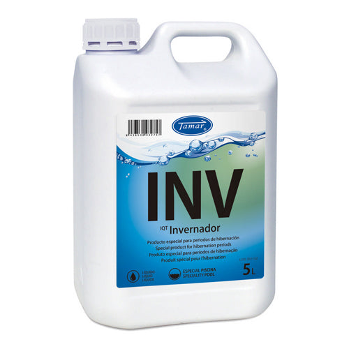 Invernador Líquido para Piscinas - Protector Antialgas y Anticongelante para Mantenimiento de Invierno / Envase 5 Ltrs. /