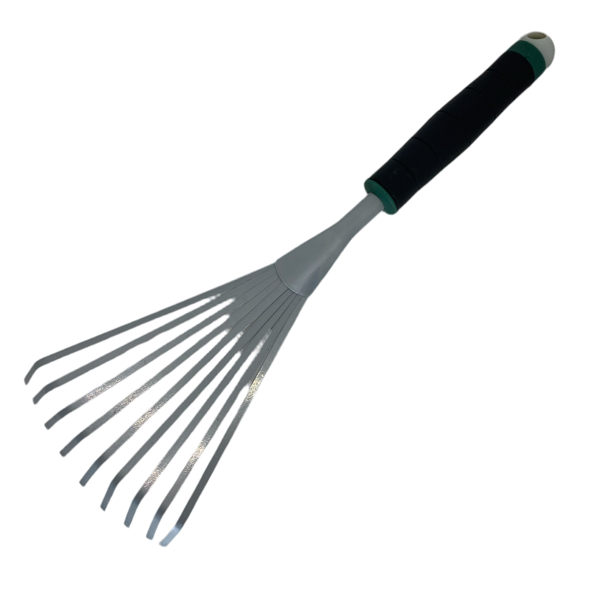 Recoge Hojas de Jardín Manual- Mini rastrilla  - Herramienta Ergonómica con Mango Largo para Facilitar la Limpieza de Jardines y Parques