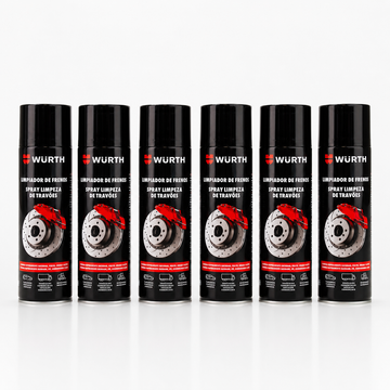 Limpiador de Frenos Spray Würth Black Edition 500ml – Pack 6 Uds