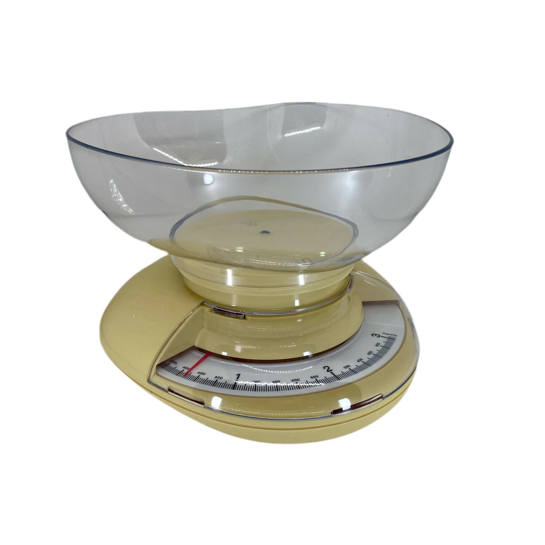 Balanza Mecánica de Cocina Laica LC7107 | Precisión y Estilo Retro en Amarillo Crema.