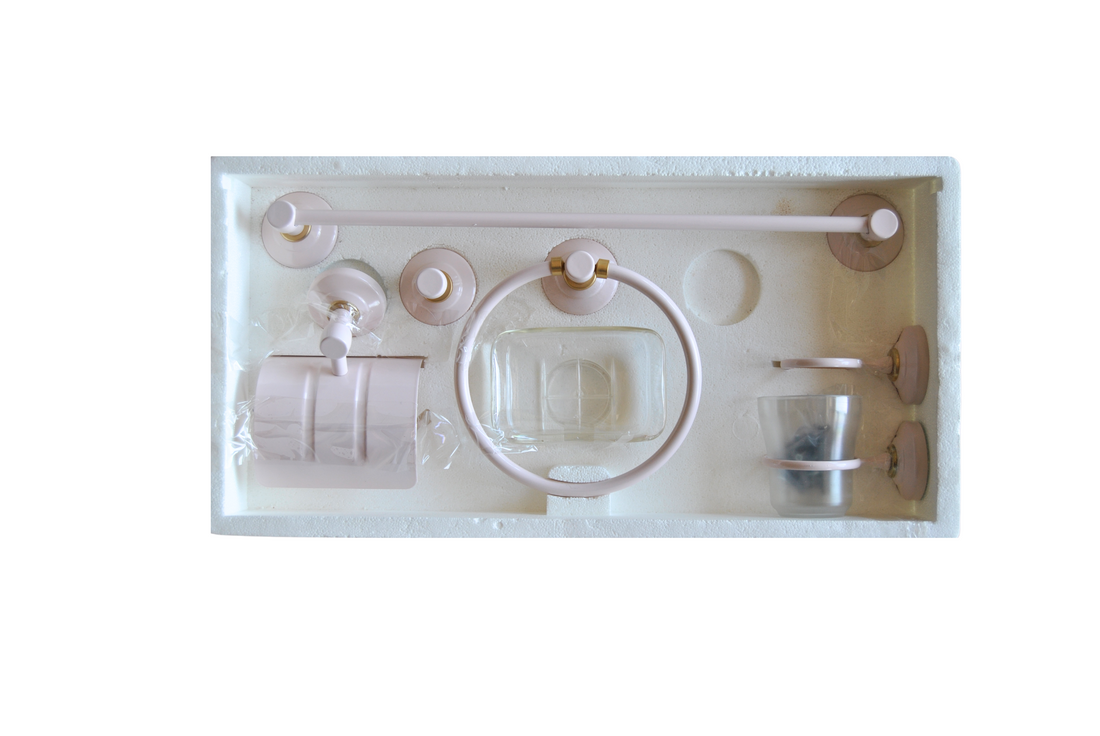 Conjunto accesorios baño.