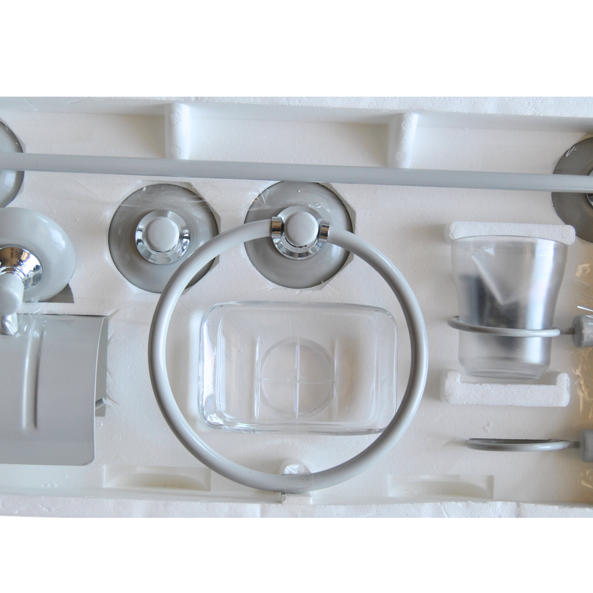 Conjunto accesorios baño.