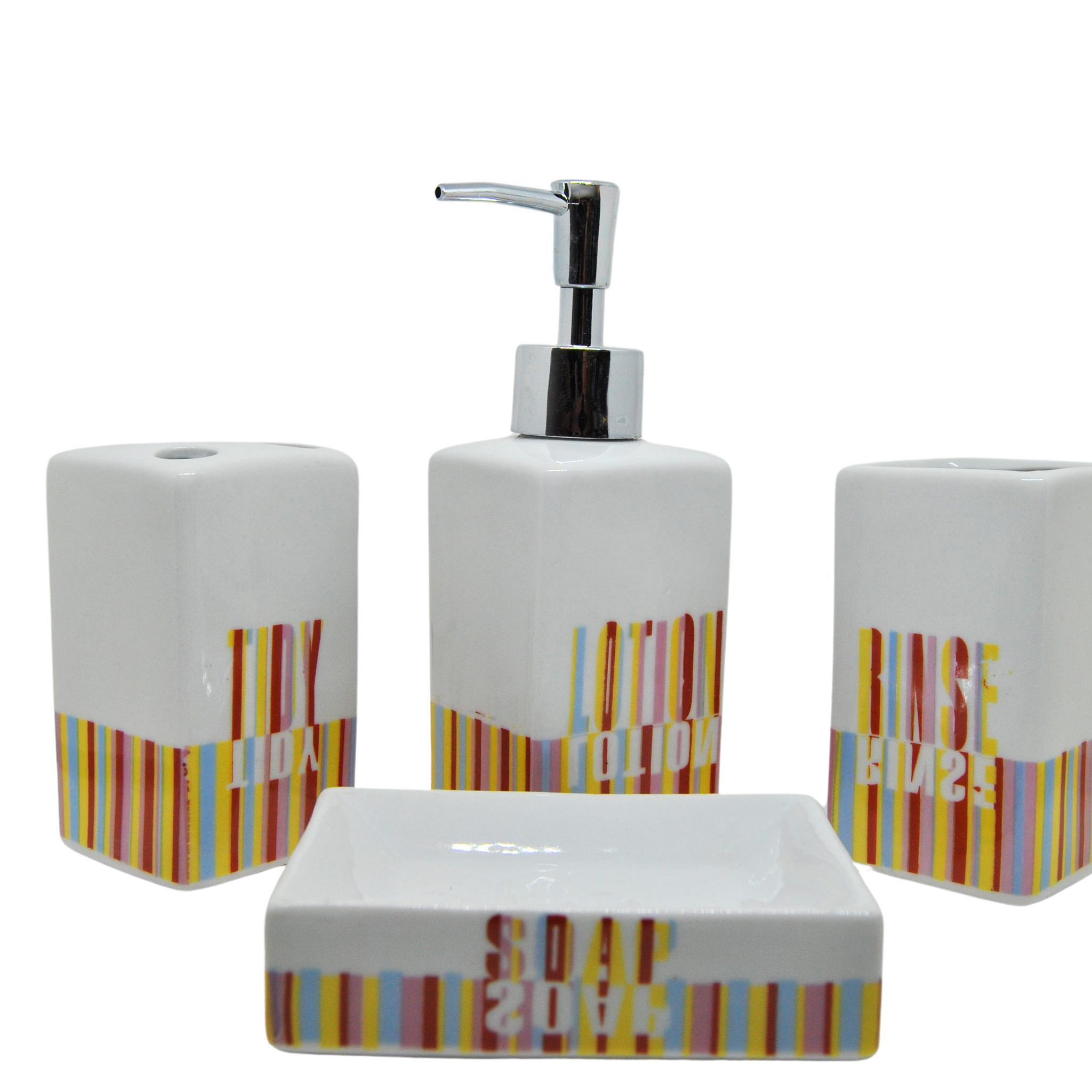 Juego Accesorios baño 4 piezas.