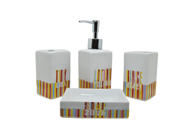 Juego Accesorios baño 4 piezas.