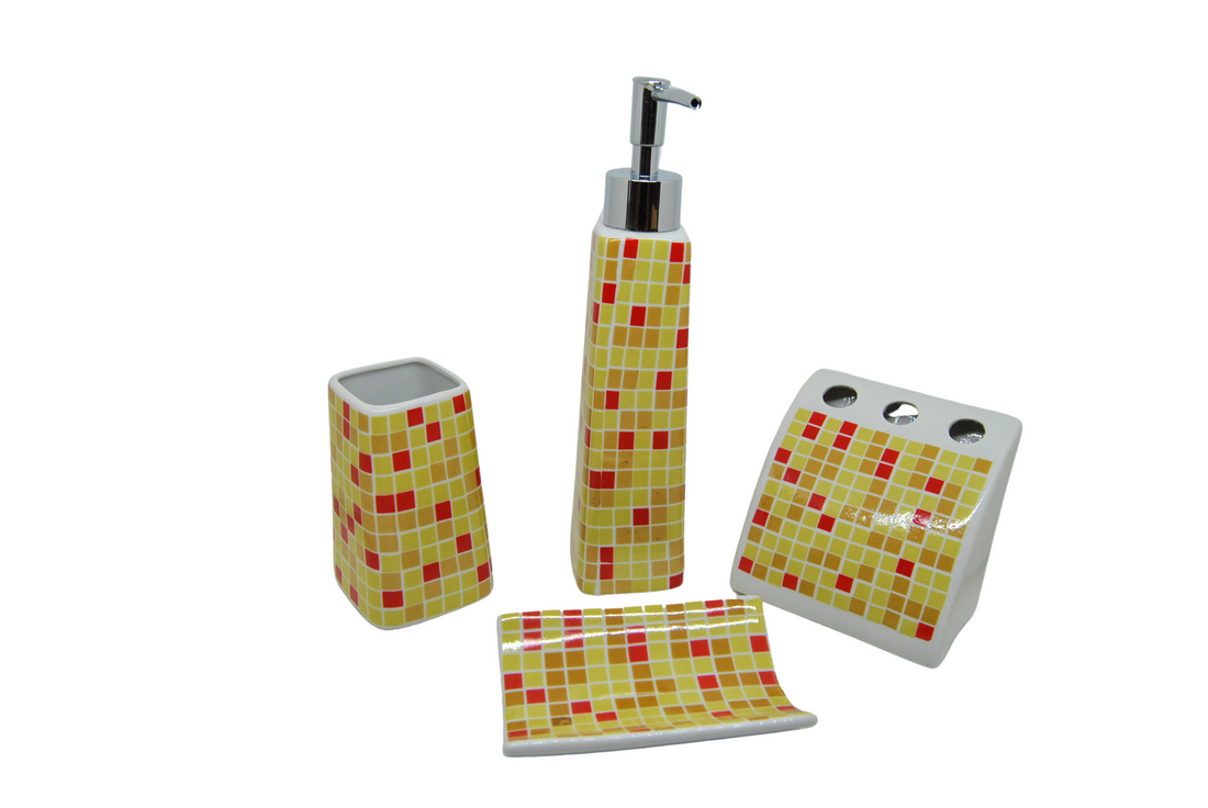 Juego Accesorios Baño 4 piezas.