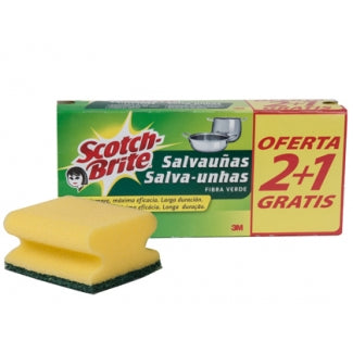 Estropajo salva uñas Scotch Brite 2+1 Classic.