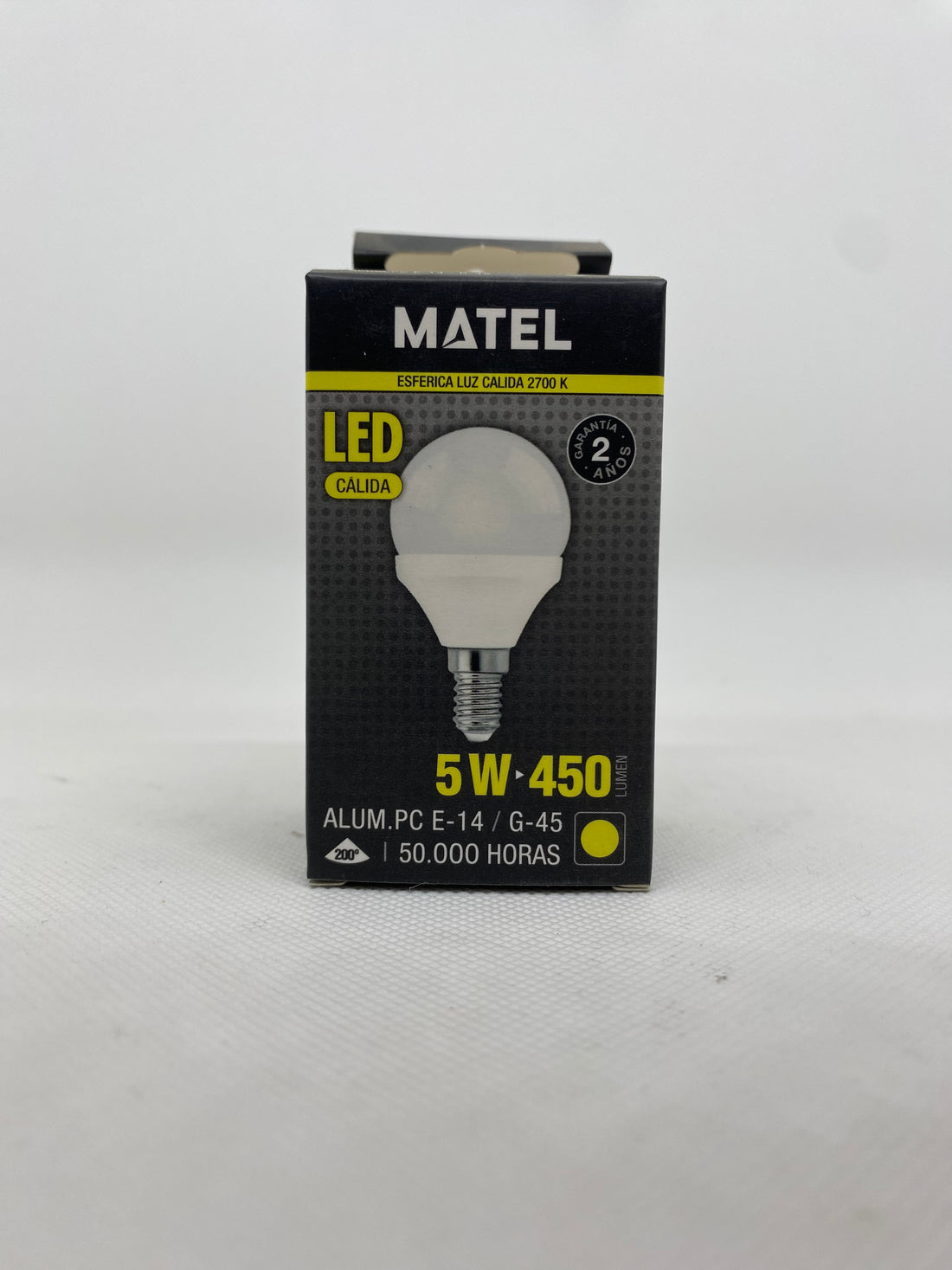 Bombilla Led  E14/ G45 W. CÁLIDA OPAL - Ahorro Energético y Larga duración