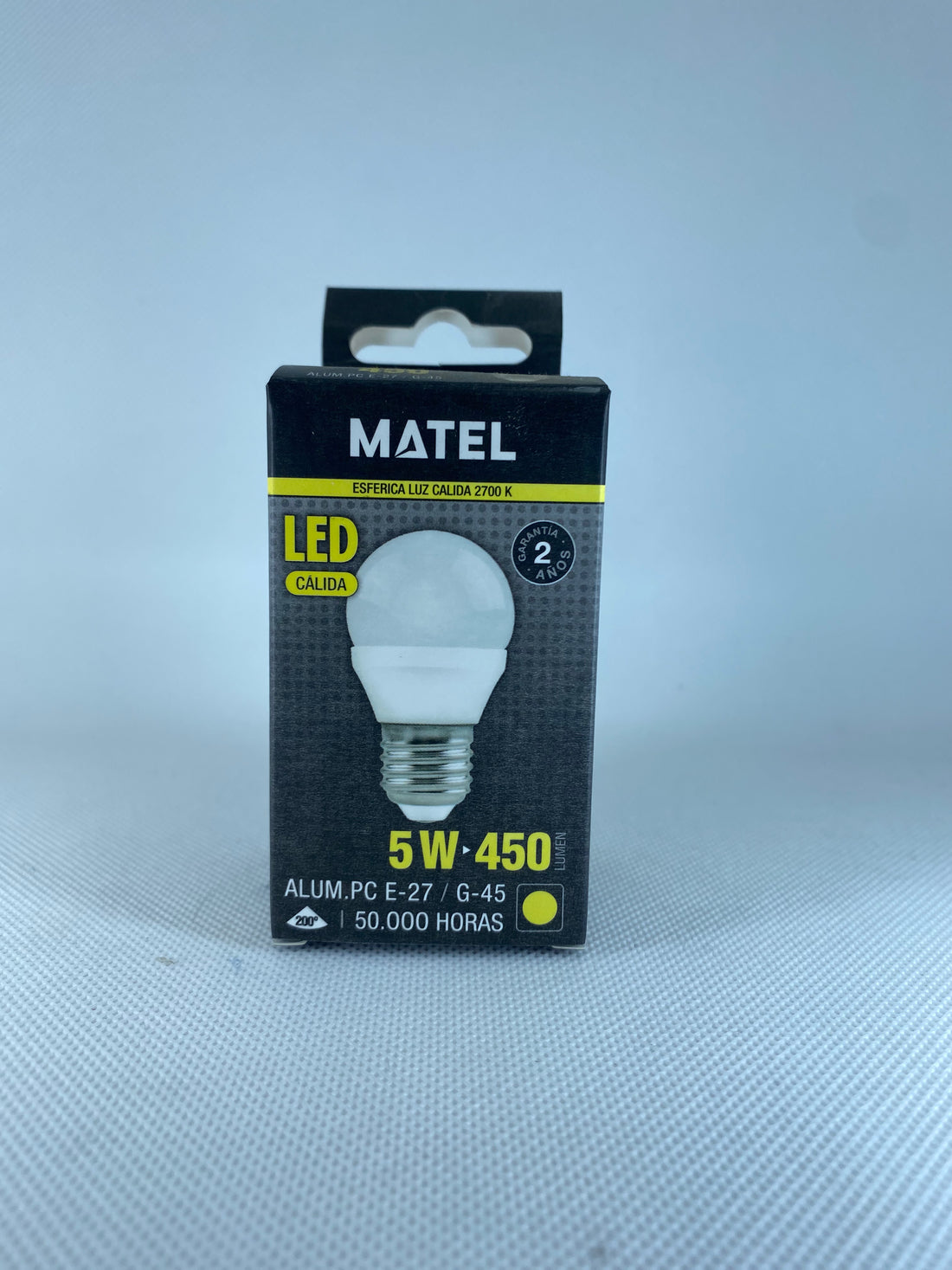 Bombilla Led Matel Esférica E27/G-45 - CÁLIDA-