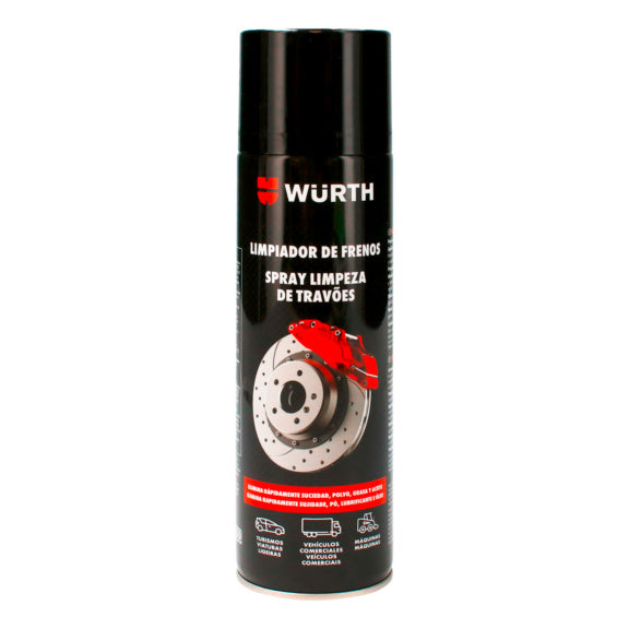 Limpiador de frenos Spray wurth Black Edition - 500ml./ Elimina Aceite, Grasa, Hollin  y Suciedad /
