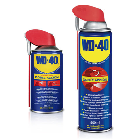 WD-40 Multi-Uso con Doble Aplicador, Protección y Lubricación Profesional, Ideal para Metales y Plásticos, Anticorrosivo y Dieléctrico